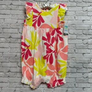 Carter's Outfit Size 24 Months Child of Mine Floral Ruffles Snaps 1 Piece NEW